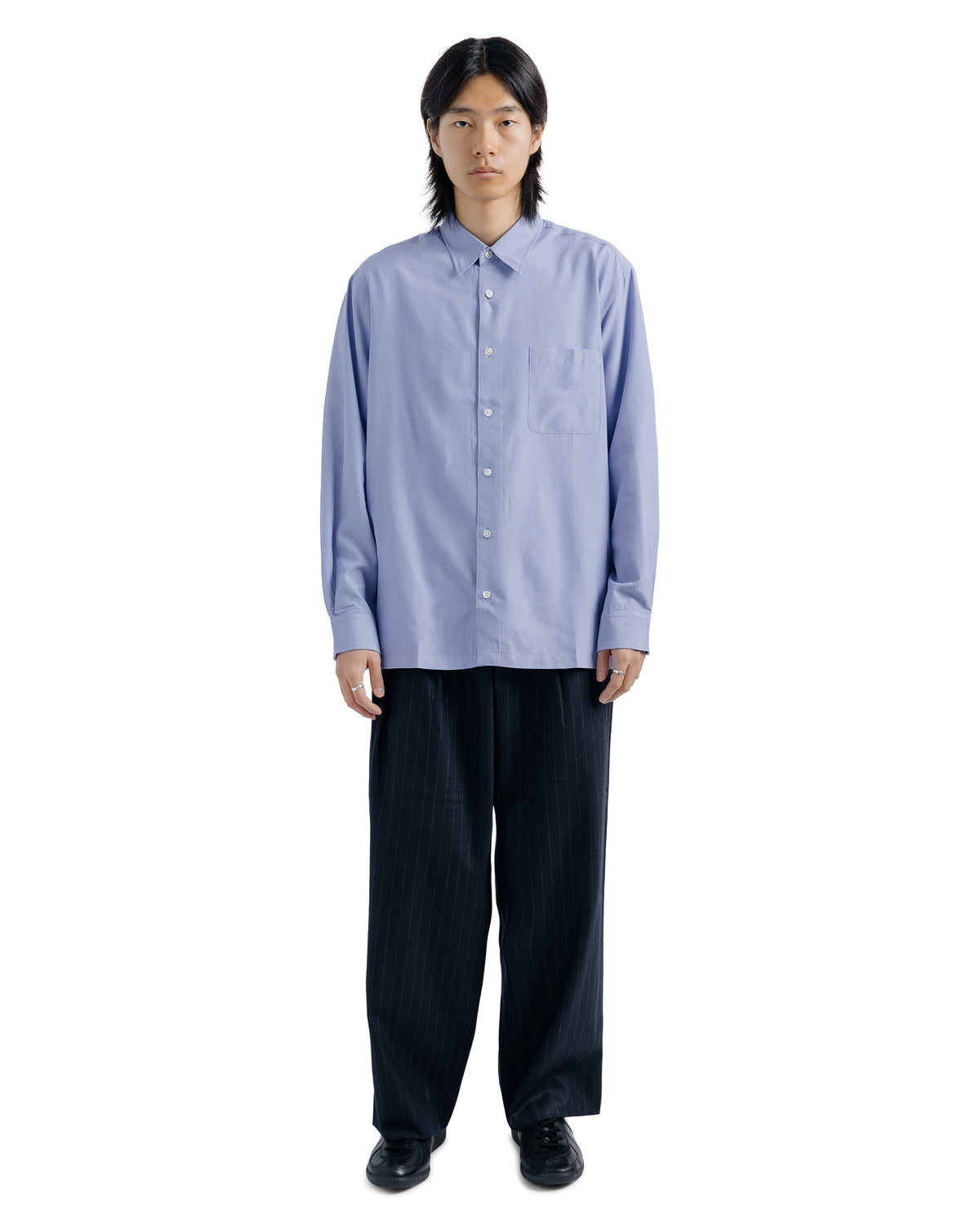 Ernie Palo Silk Nidom Square Shirt Purple