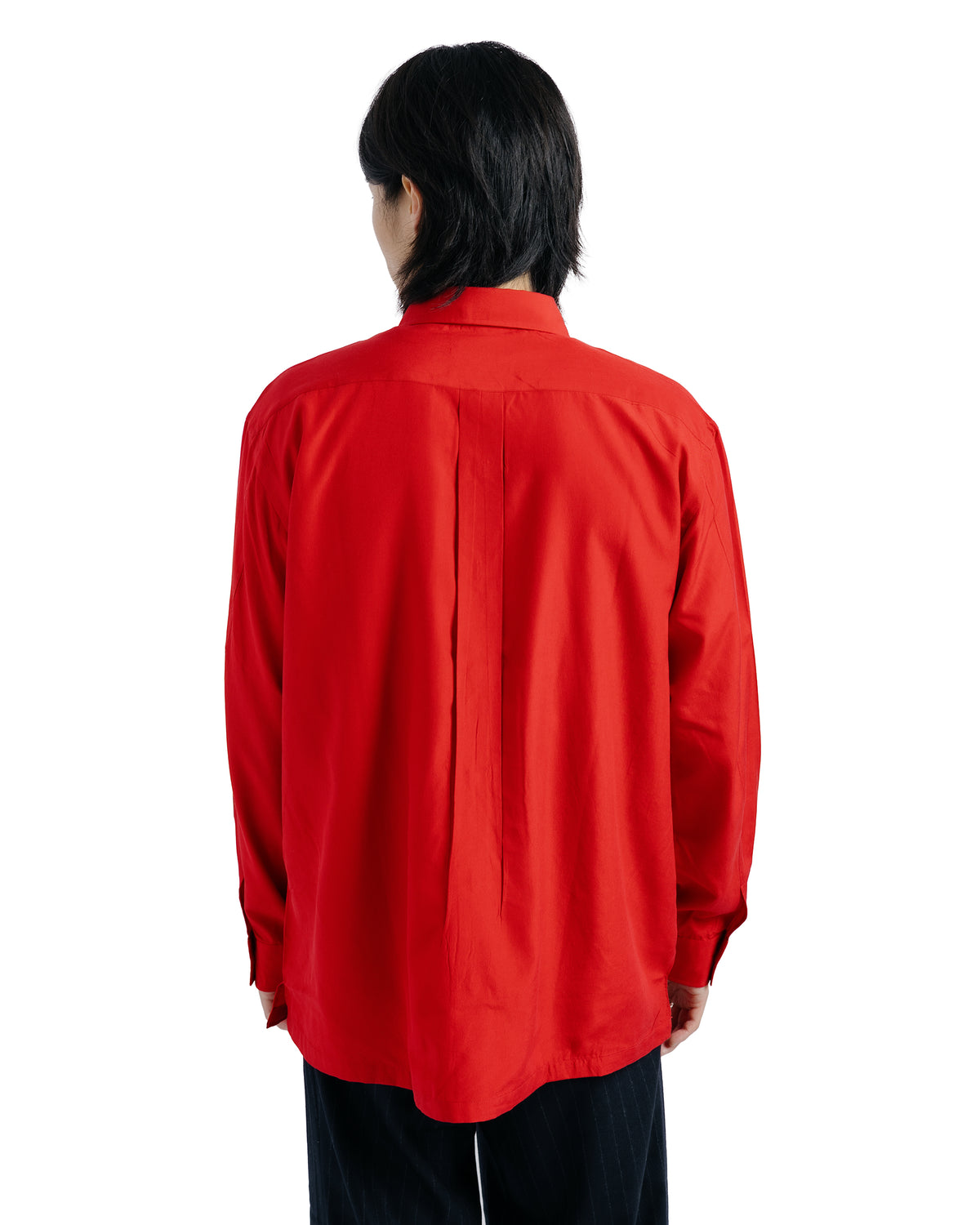Ernie Palo Silk Nidom Square Shirt Red