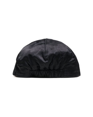 Found Feather 2 Panel Trucker Cap Rayon Cotton Dyed Satin Black back