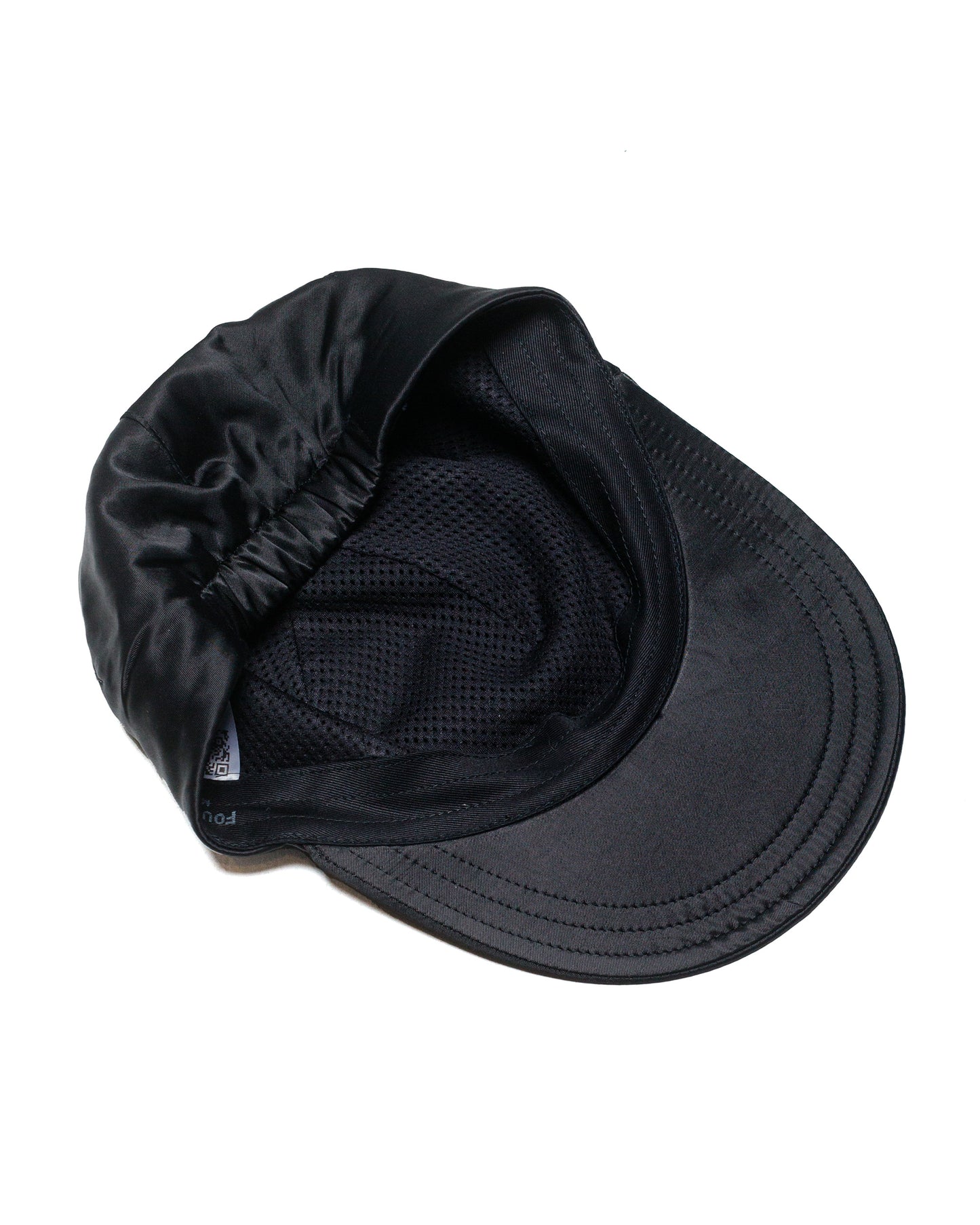 lost & found Found Feather Found Feather 2 Panel Trucker Cap Rayon Cotton Dyed Satin Black