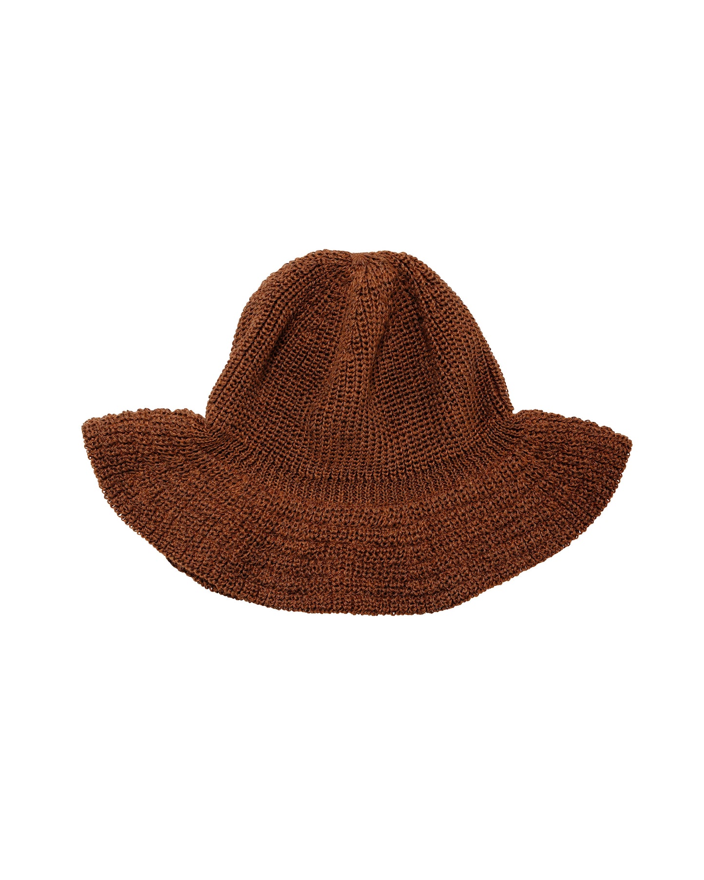 Found Feather Bell Hat Brown