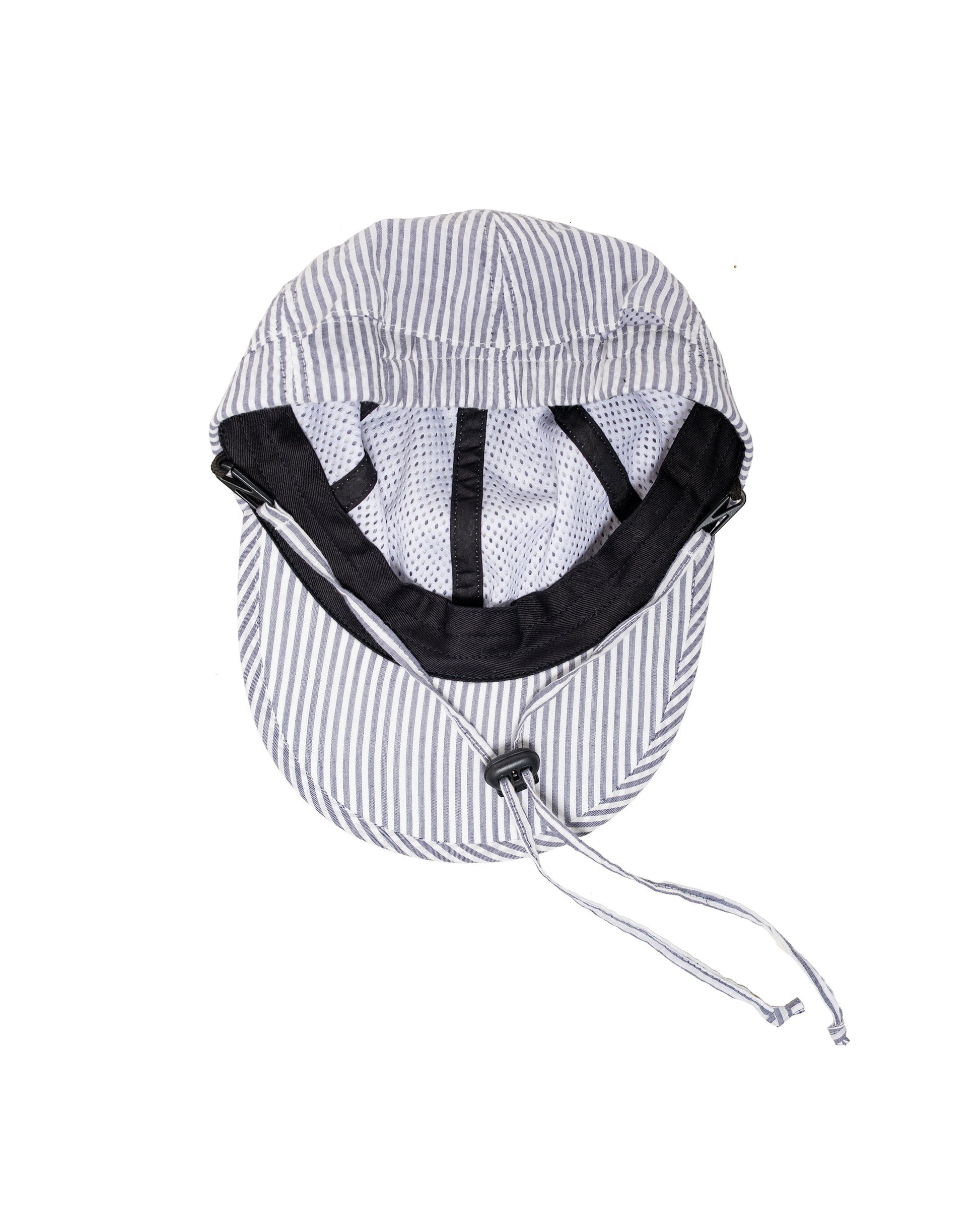 Found Feather Classic Corded Cap Cotton Yarn Dyed Sheeting Blue Stripe