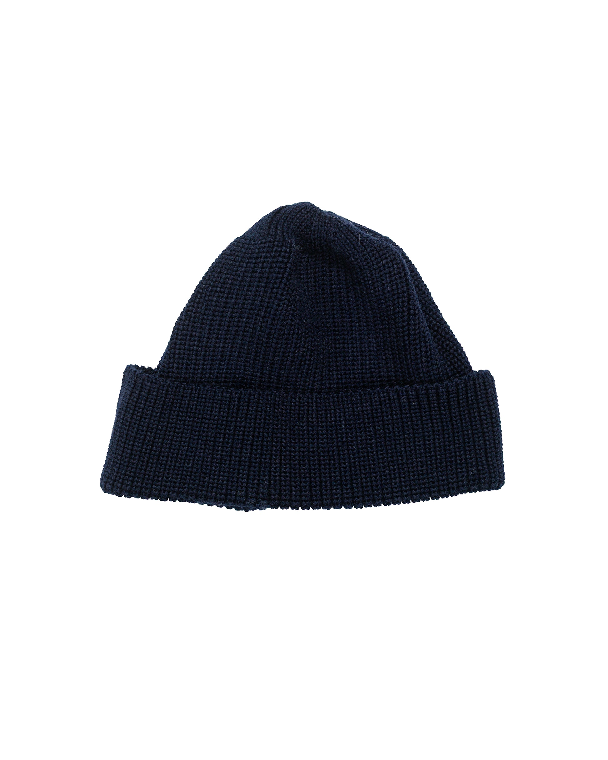 lost & found Found Feather Found Feather Knit Watch Cap Italian Merino Wool Navy