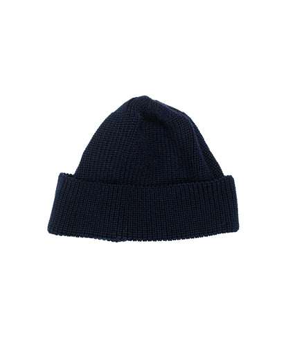 lost & found Found Feather Found Feather Knit Watch Cap Italian Merino Wool Navy