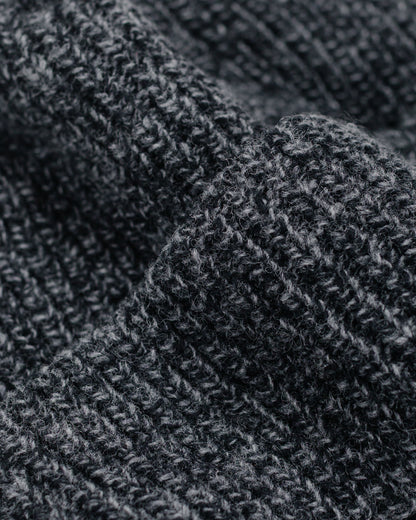 lost & found Found Feather Found Feather Oversized Watch Cap Italian Merino Wool Charcoal