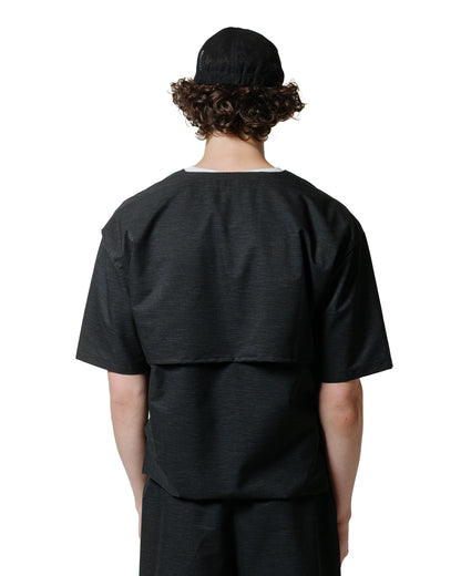 lost & found Found Feather Found Feather Tech Sleeping Shirt Dot AIR Slub Linen Black