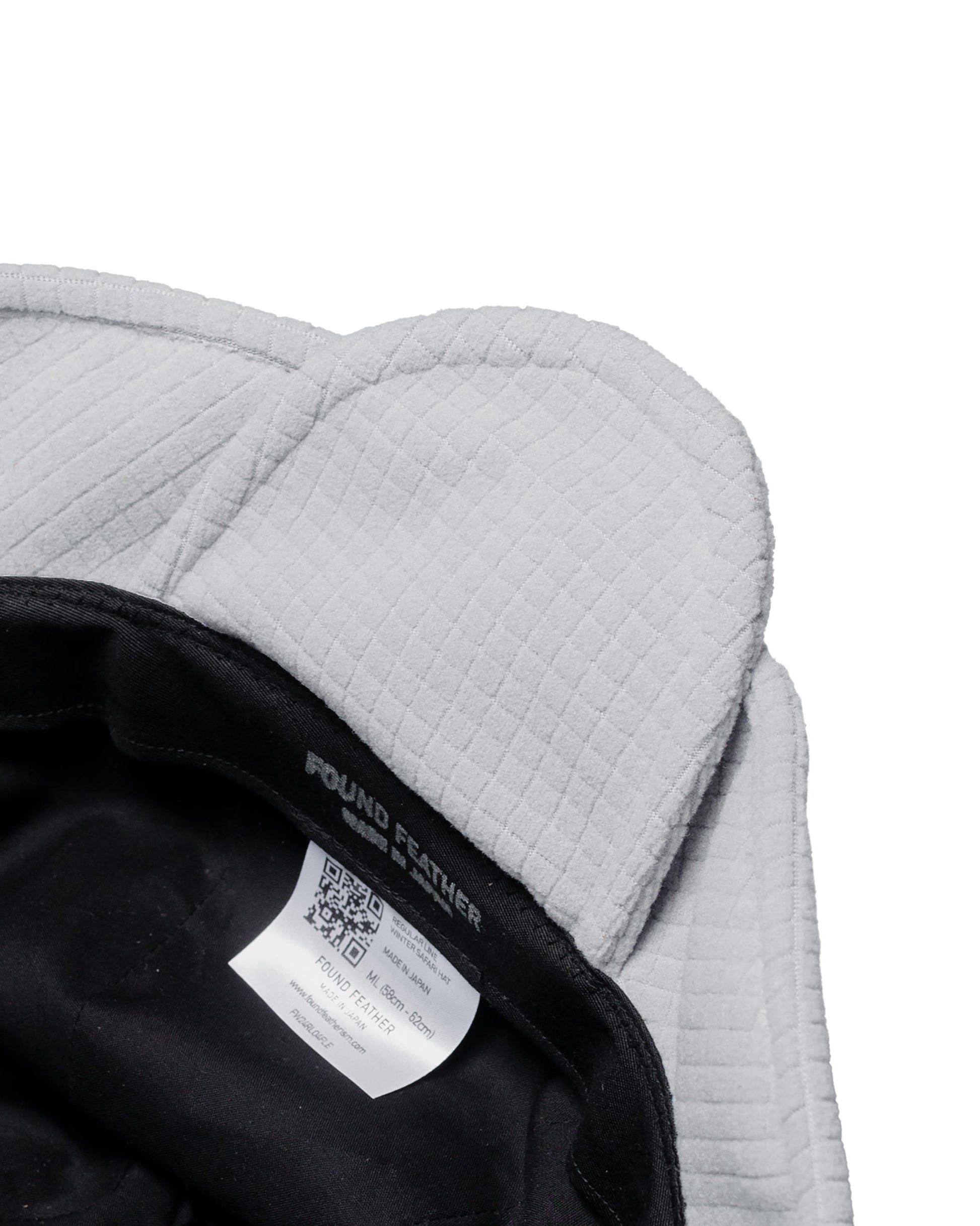 lost & found Found Feather Found Feather Winter Safari Hat Quilted Polar Fleece Grey