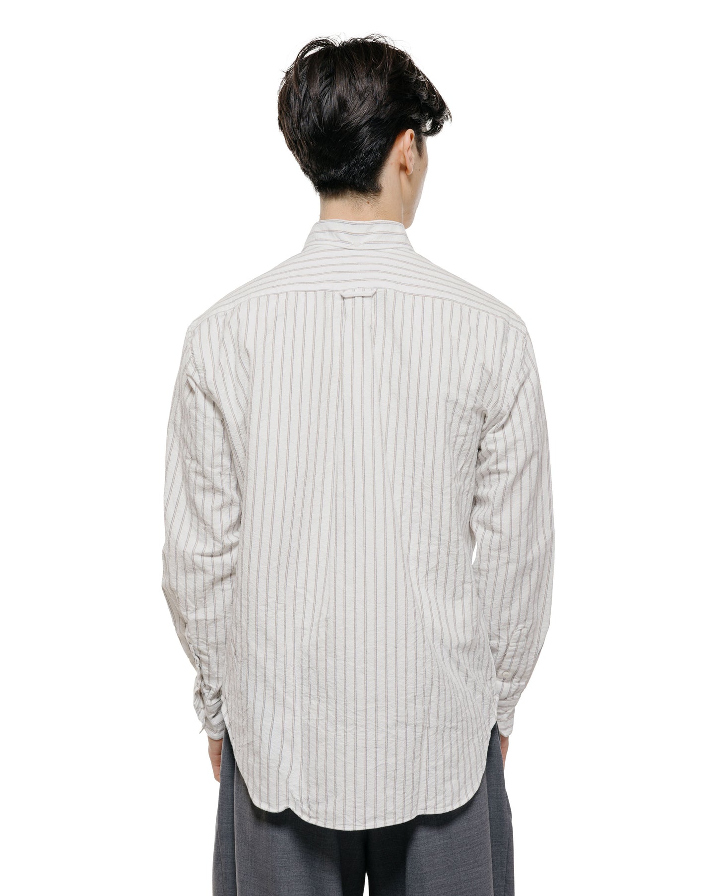 lost & found Gitman Vintage Bros. Gitman Vintage Bros. White Japanese Striped Oxford