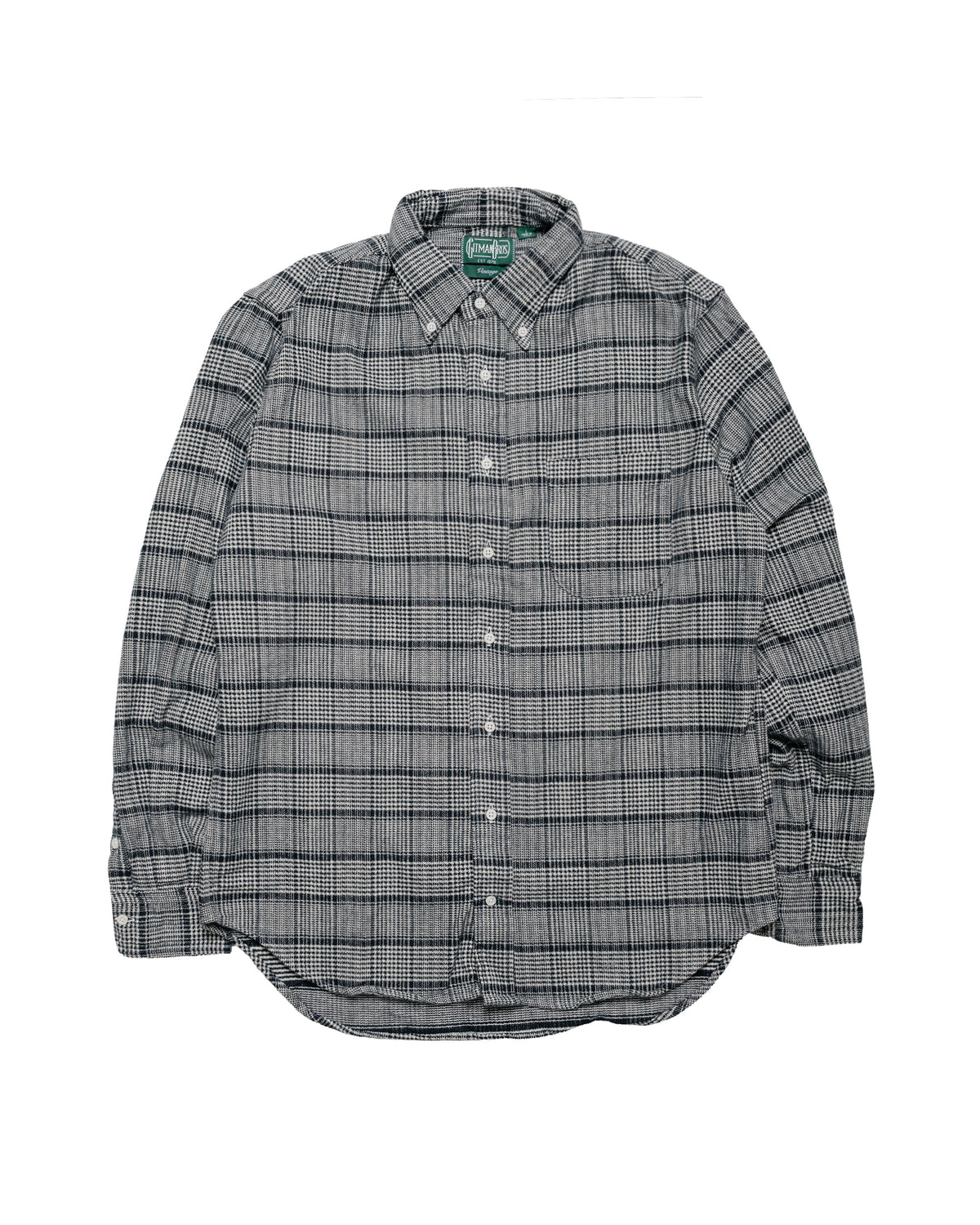 Gitman Vintage Bros. Black Heavy Pique Flannel Shirt