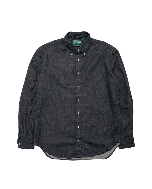 Gitman Vintage Bros. Black Japanese Silk Denim Shirt