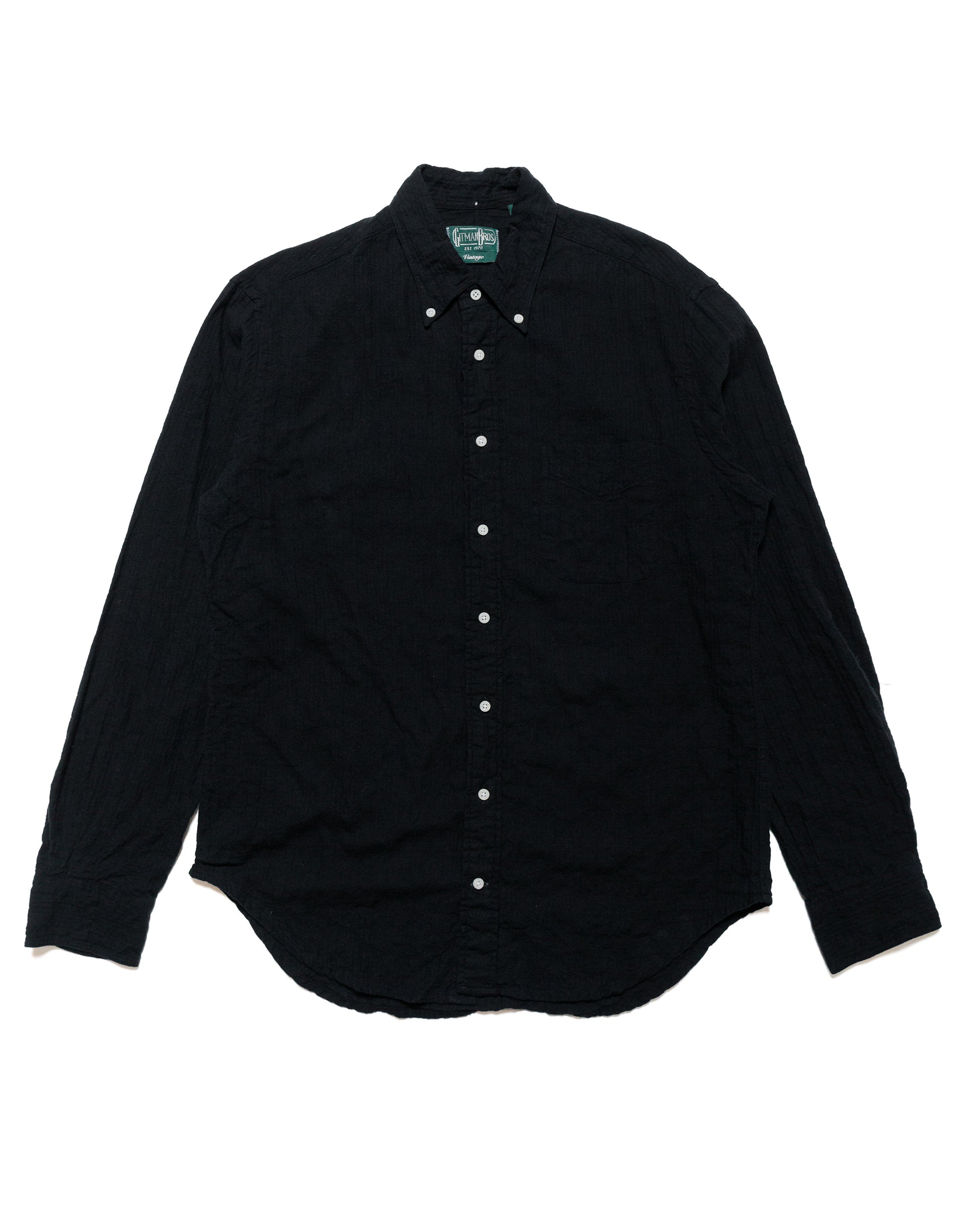 lost & found Gitman Vintage Bros. Gitman Vintage Bros. Black Overdye Oxford Long Sleeve