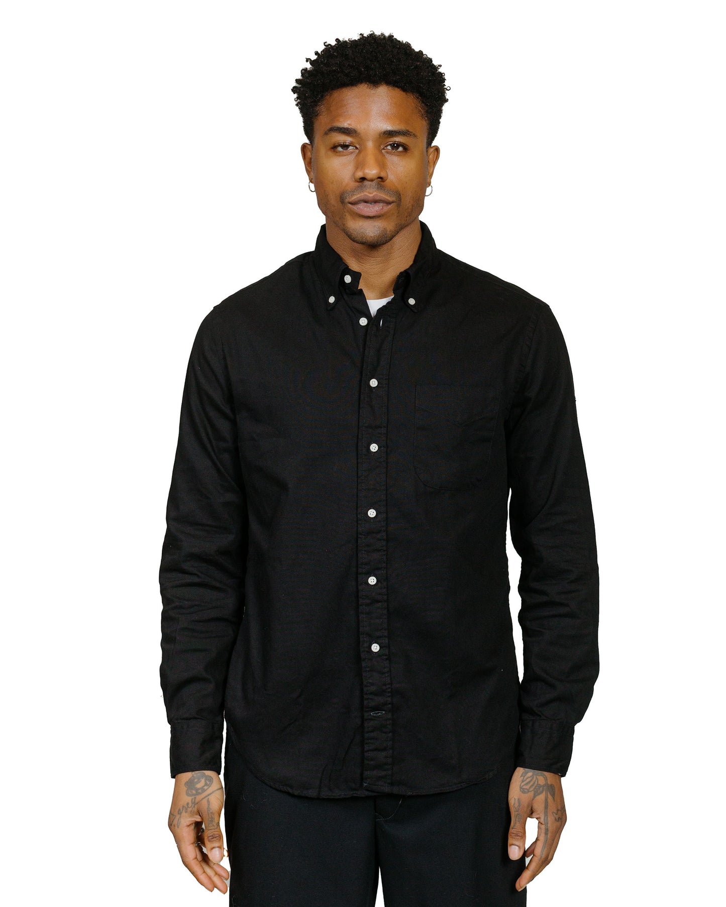 lost & found Gitman Vintage Bros. Gitman Vintage Bros. Black Overdye Oxford Long Sleeve