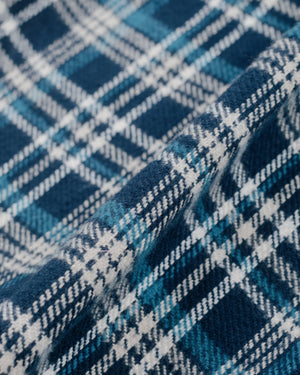 Gitman Vintage Bros. Blue Brushed Triple Yarn Shirt Fabric