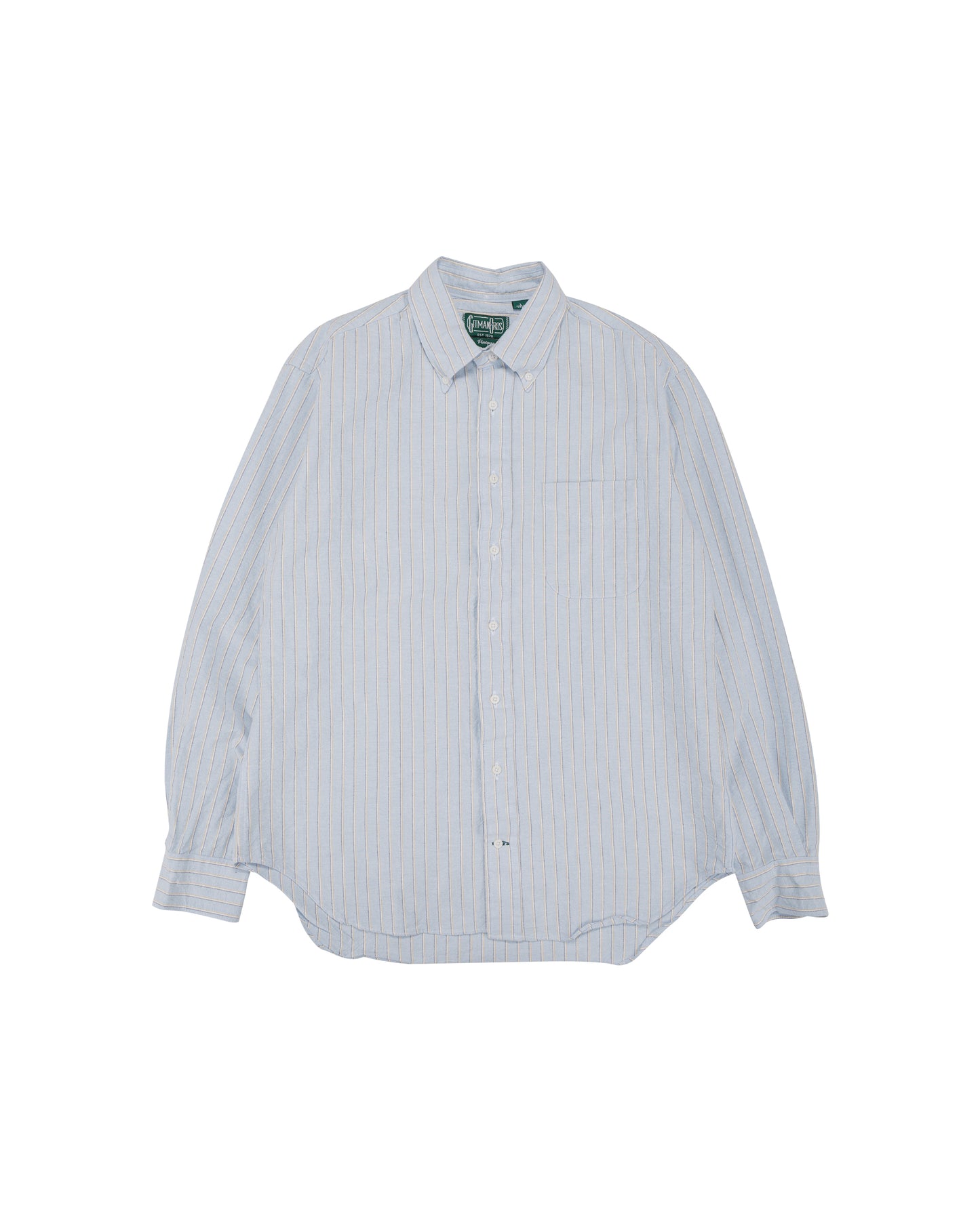 lost & found Gitman Vintage Bros. Gitman Vintage Bros. Blue Japanese Striped Oxford