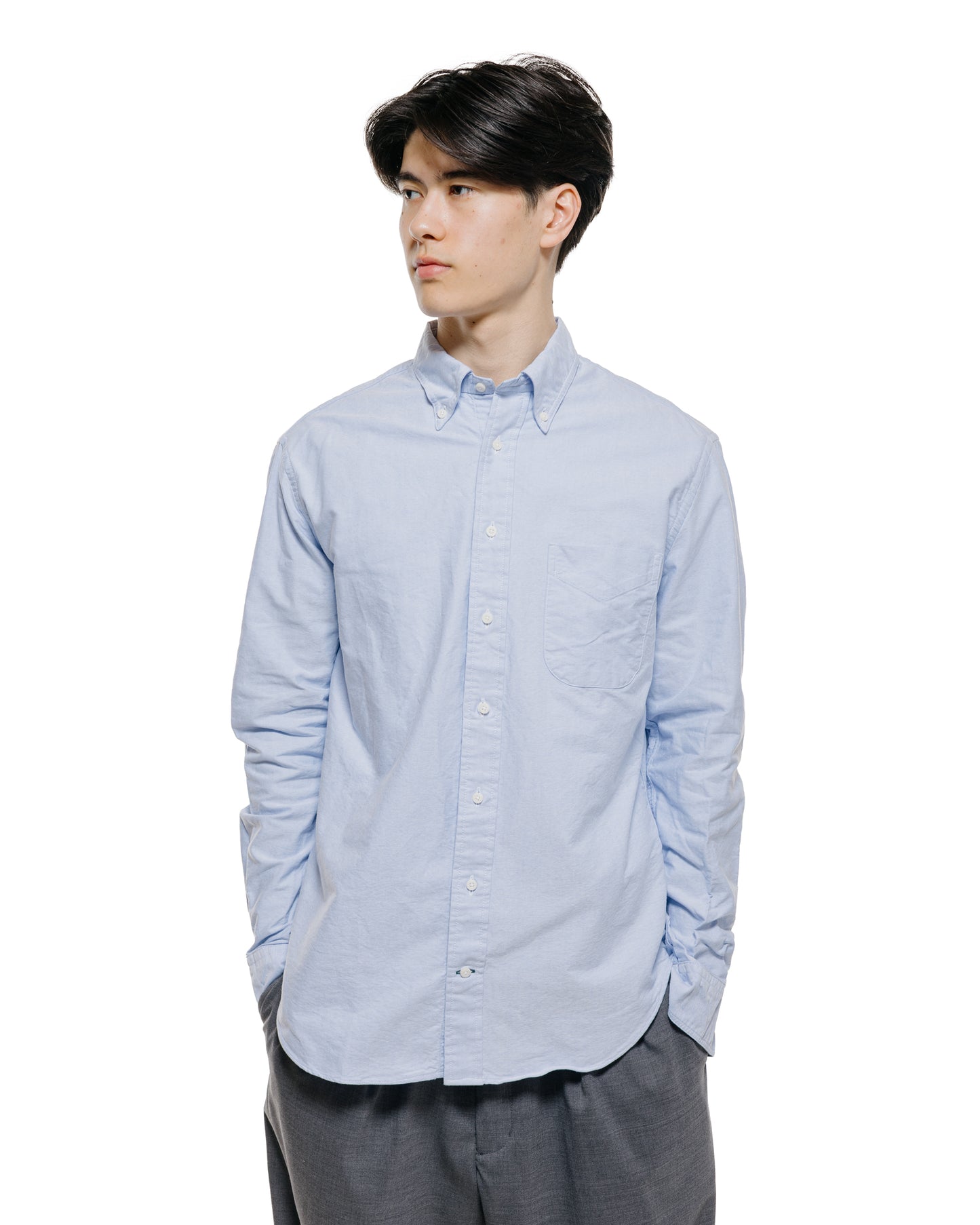 lost & found Gitman Vintage Bros. Gitman Vintage Bros. Blue Oxford Long Sleeve