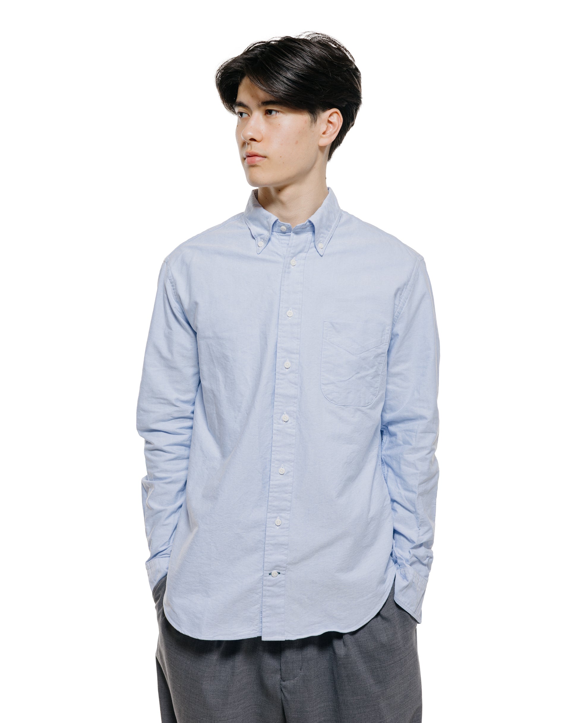 lost & found Gitman Vintage Bros. Gitman Vintage Bros. Blue Oxford Long Sleeve