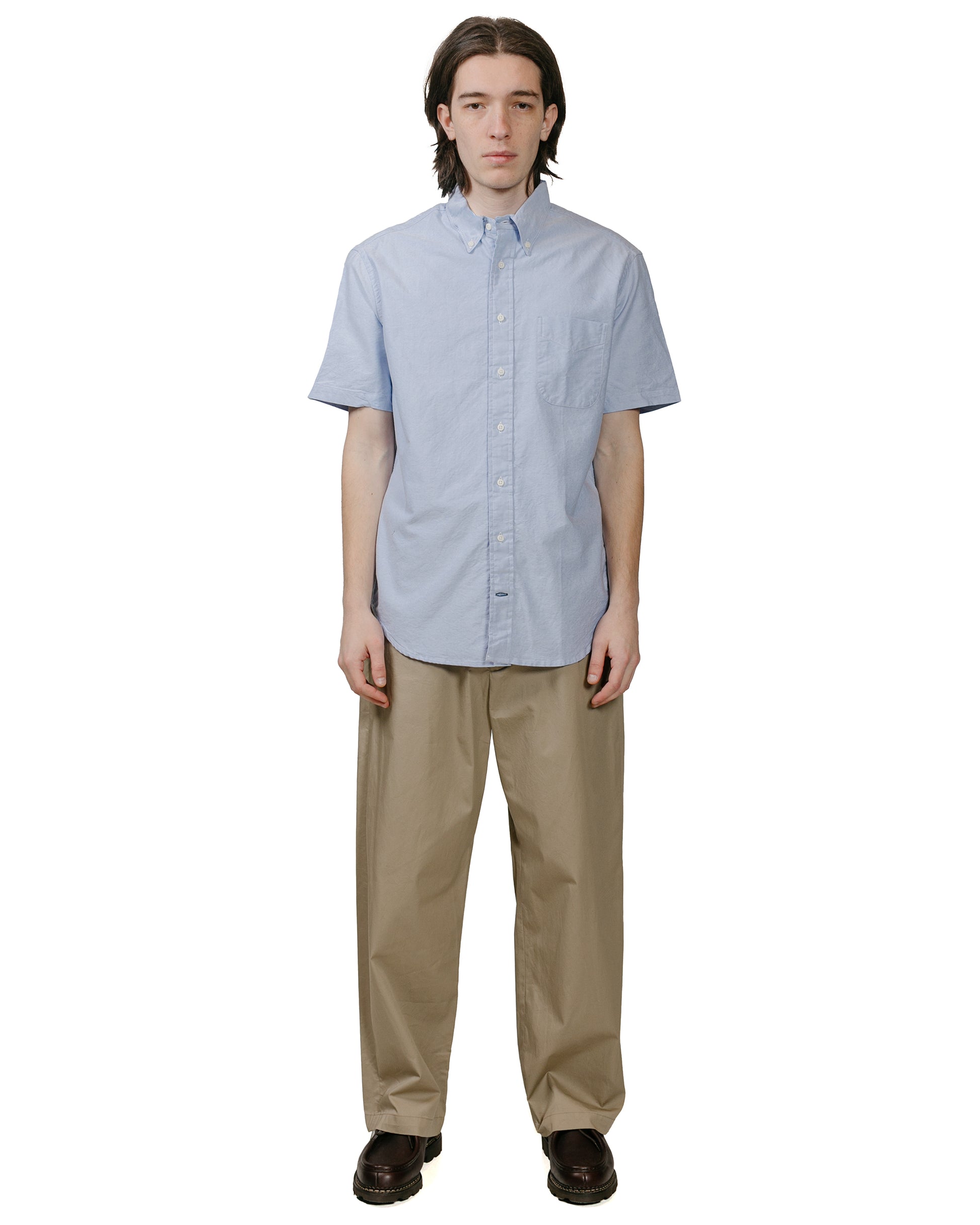 lost & found Gitman Vintage Bros. Gitman Vintage Bros. Blue Oxford Short Sleeve