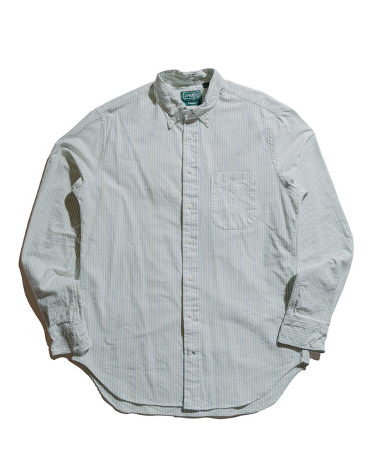 Gitman Vintage Bros. Blue Stripe Brushed Fall Oxford