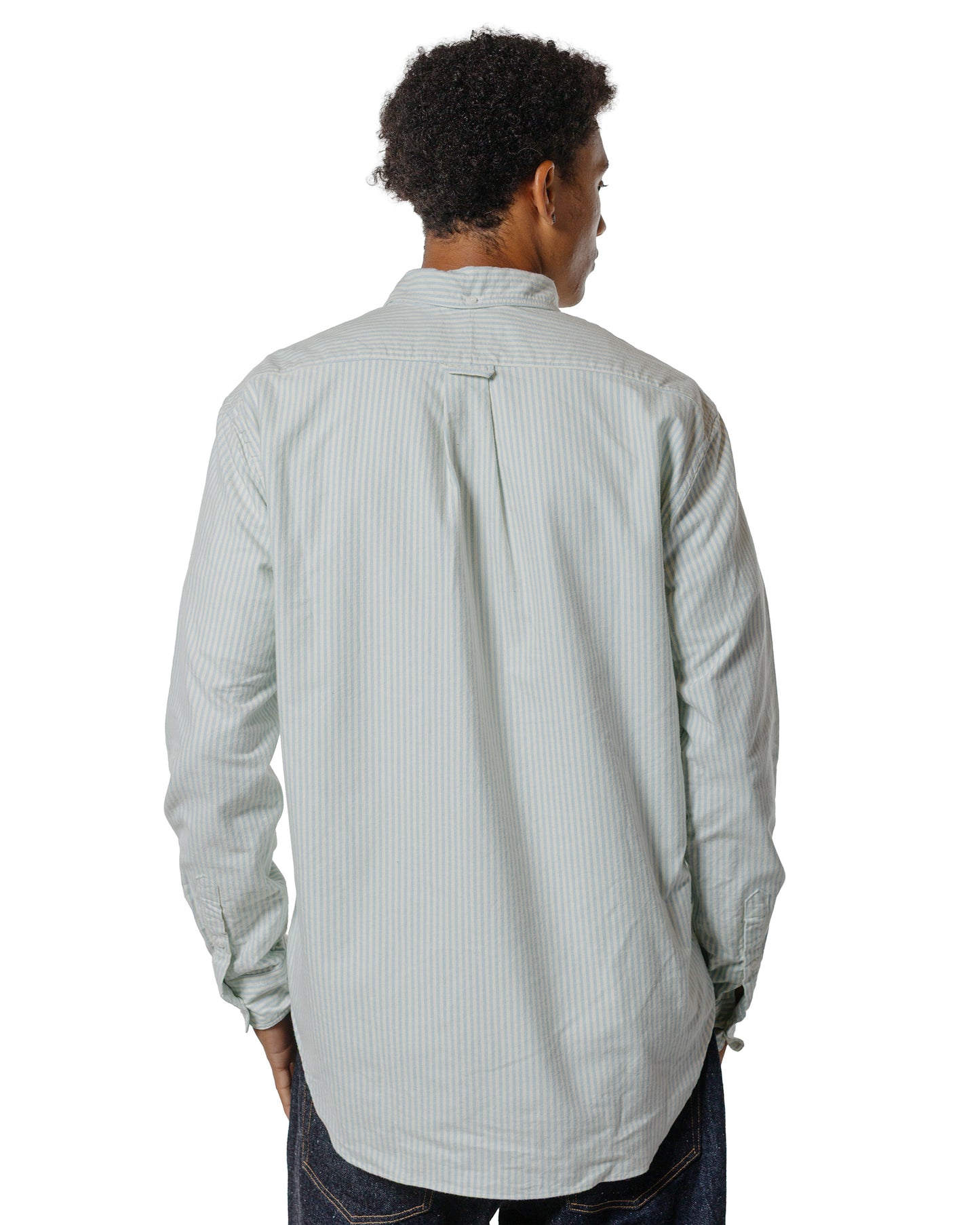 Gitman Vintage Bros. Blue Stripe Brushed Fall Oxford