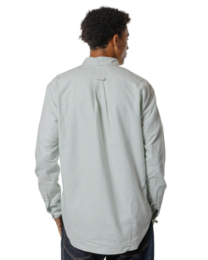 Gitman Vintage Bros. Blue Stripe Brushed Fall Oxford