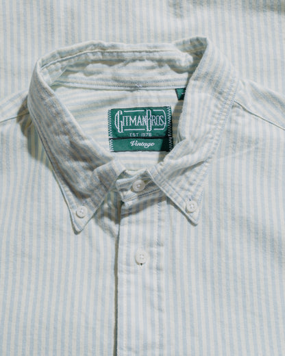 Gitman Vintage Bros. Blue Stripe Brushed Fall Oxford