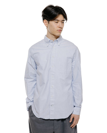 lost & found Gitman Vintage Bros. Gitman Vintage Bros. Blue Stripe Oxford Long Sleeve