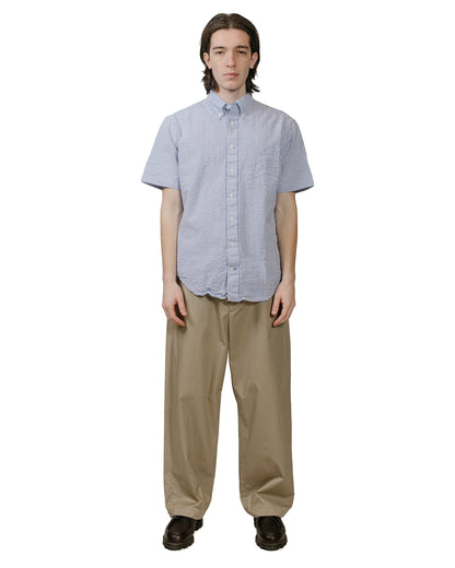lost & found Gitman Vintage Bros. Gitman Vintage Bros. Blue Stripe Seersucker Short Sleeve Shirt