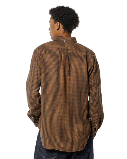 Gitman Vintage Bros. Brown Houndstooth Check Shirt