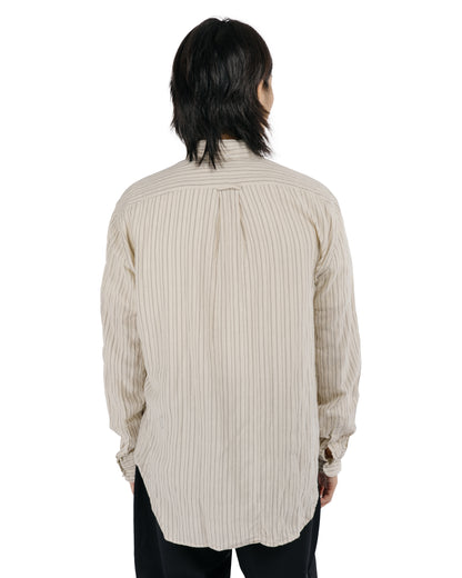 Gitman Vintage Bros. Ecru Brushed Dobby Stripe Shirt