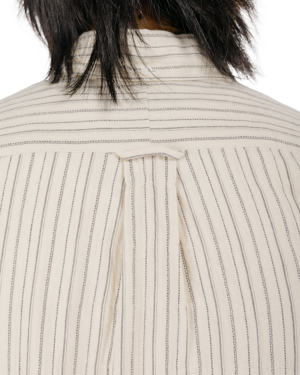 Gitman Vintage Bros. Ecru Brushed Dobby Stripe Shirt