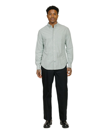 Gitman Vintage Bros. Green Brushed Fall Oxford model full