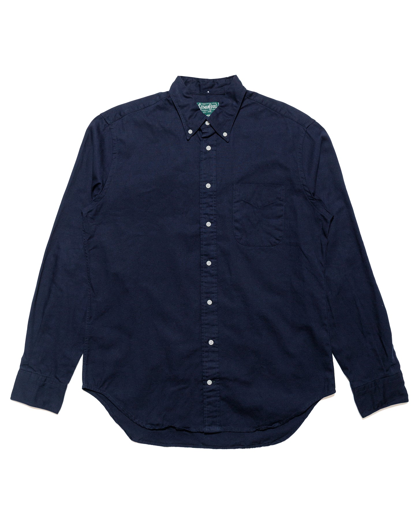 lost & found Gitman Vintage Bros. Gitman Vintage Bros. Long Sleeve Navy Overdye Oxford
