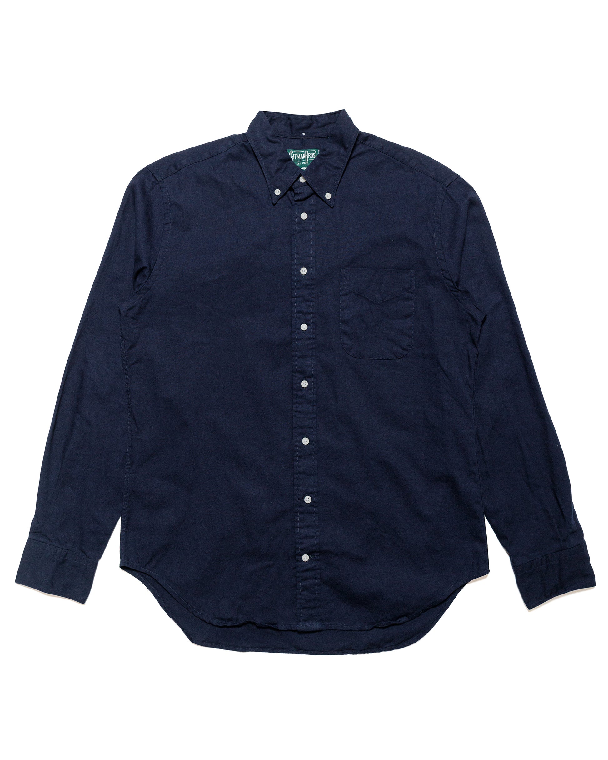 lost & found Gitman Vintage Bros. Gitman Vintage Bros. Long Sleeve Navy Overdye Oxford