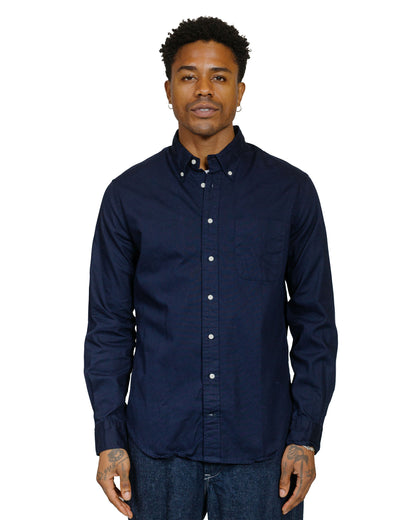 lost & found Gitman Vintage Bros. Gitman Vintage Bros. Long Sleeve Navy Overdye Oxford