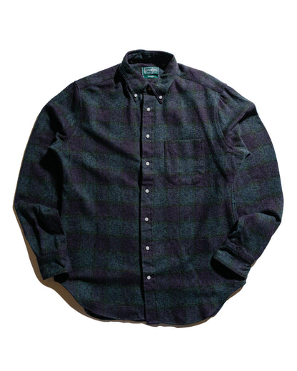 Gitman Vintage Bros. Navy Cotton Tweed Check Shirt