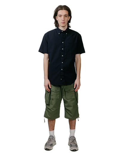 lost & found Gitman Vintage Bros. Gitman Vintage Bros. Navy Overdye Seersucker Short Sleeve Shirt