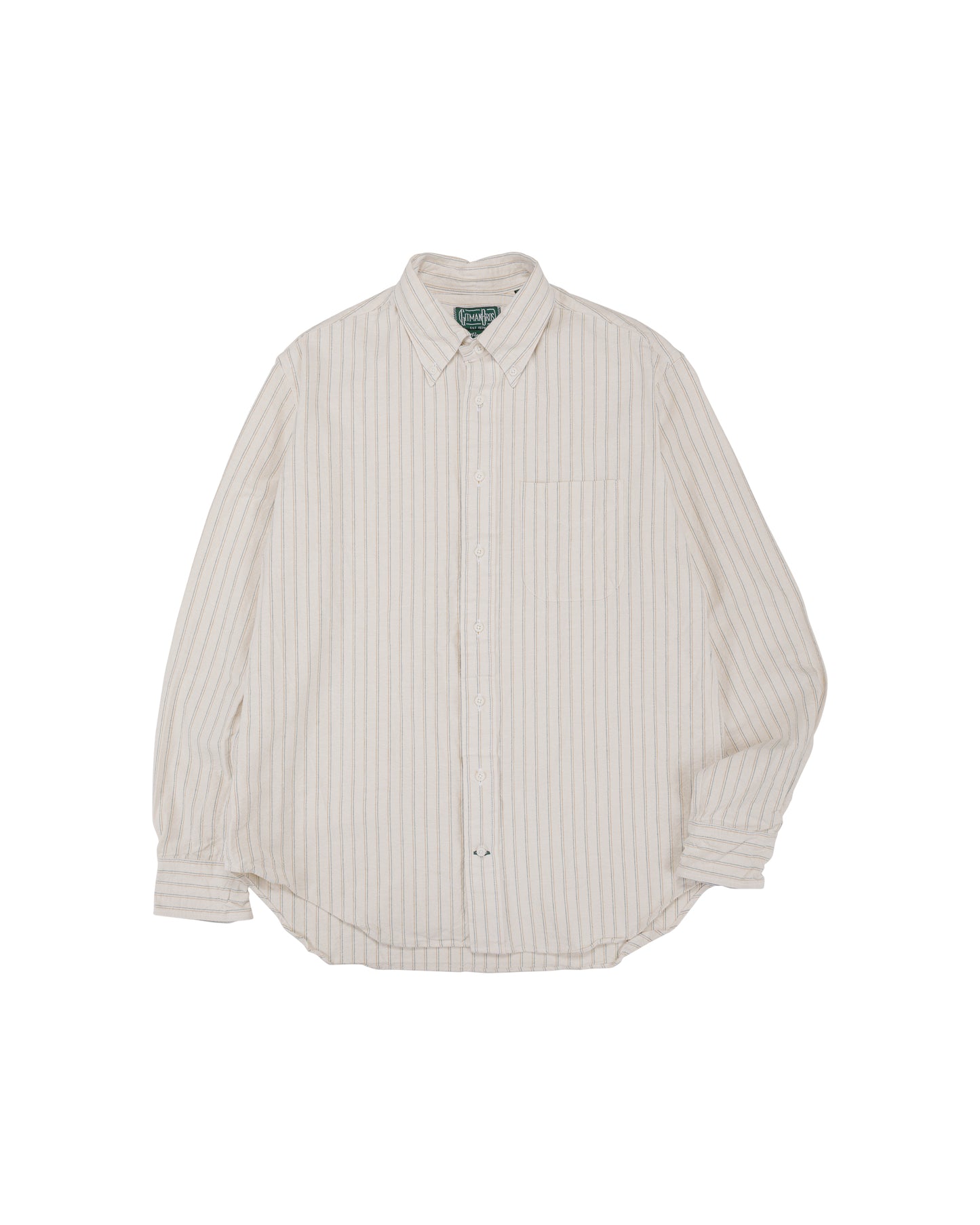 lost & found Gitman Vintage Bros. Gitman Vintage Bros. Tan Japanese Striped Oxford