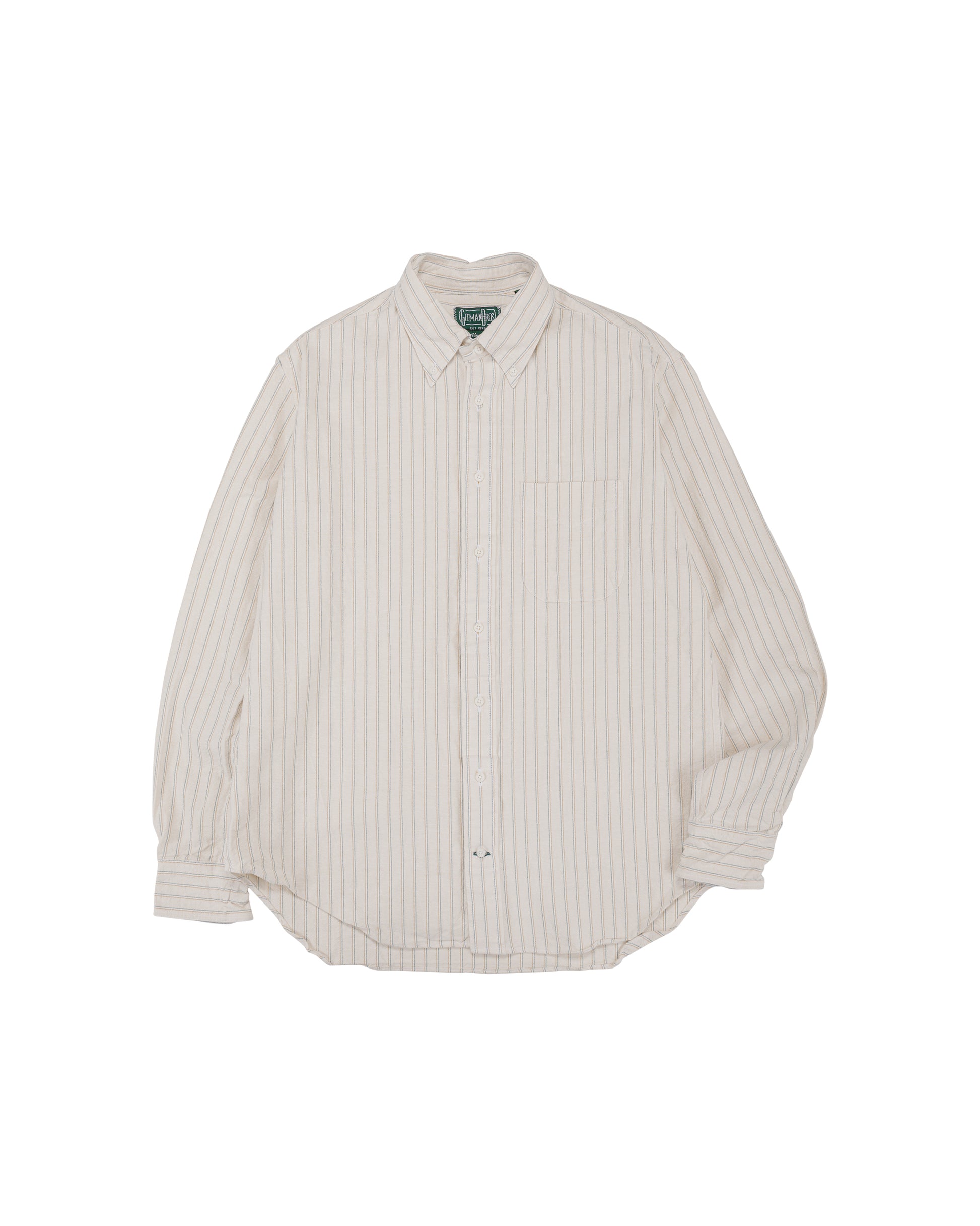 lost & found Gitman Vintage Bros. Gitman Vintage Bros. Tan Japanese Striped Oxford