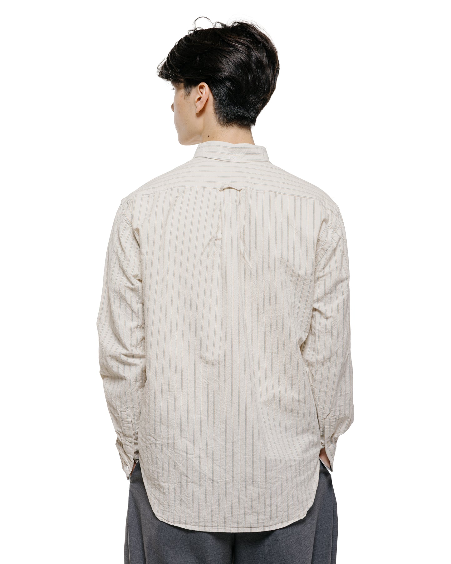 lost & found Gitman Vintage Bros. Gitman Vintage Bros. Tan Japanese Striped Oxford