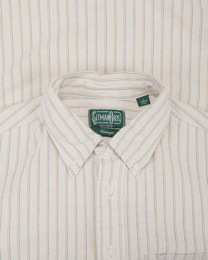 lost & found Gitman Vintage Bros. Gitman Vintage Bros. Tan Japanese Striped Oxford