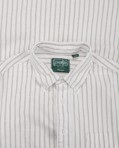 lost & found Gitman Vintage Bros. Gitman Vintage Bros. White Japanese Striped Oxford