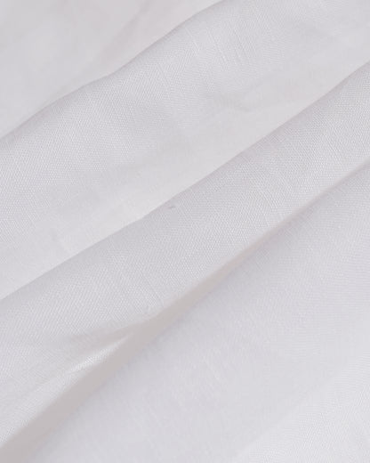 lost & found Gitman Vintage Bros. Gitman Vintage Bros. White Linen Short Sleeve Camp Shirt
