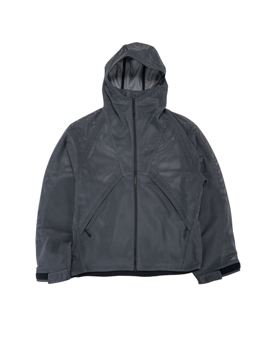 lost & found Goldwin Goldwin Tonalith Mesh Hooded Jacket Black