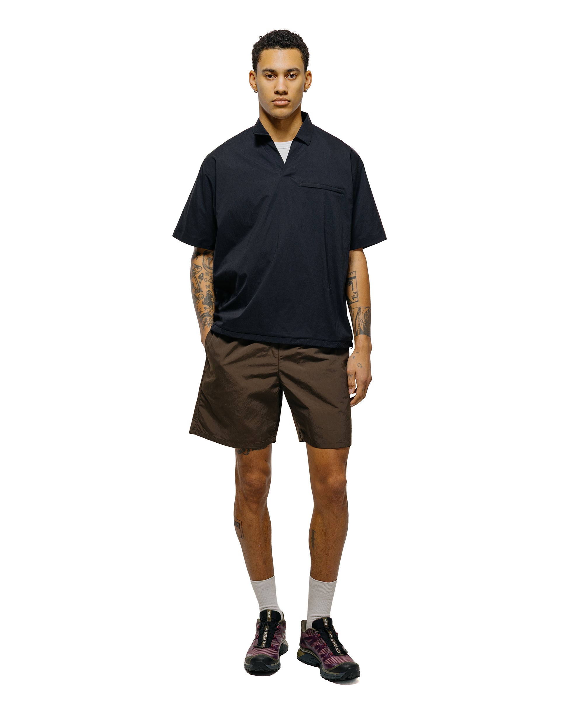 lost & found Goldwin Goldwin Nylon Shorts Jet Brown