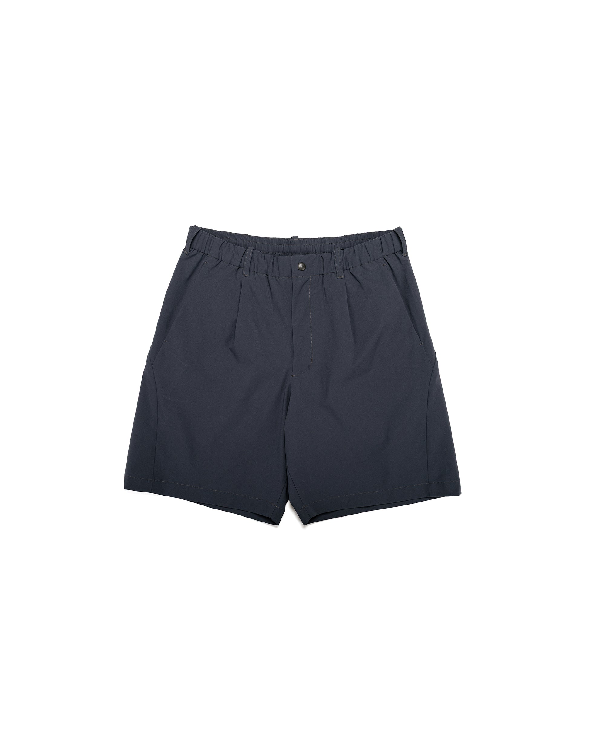 lost & found Goldwin Goldwin One Tuck Light Stretch Shorts Ebony Gray