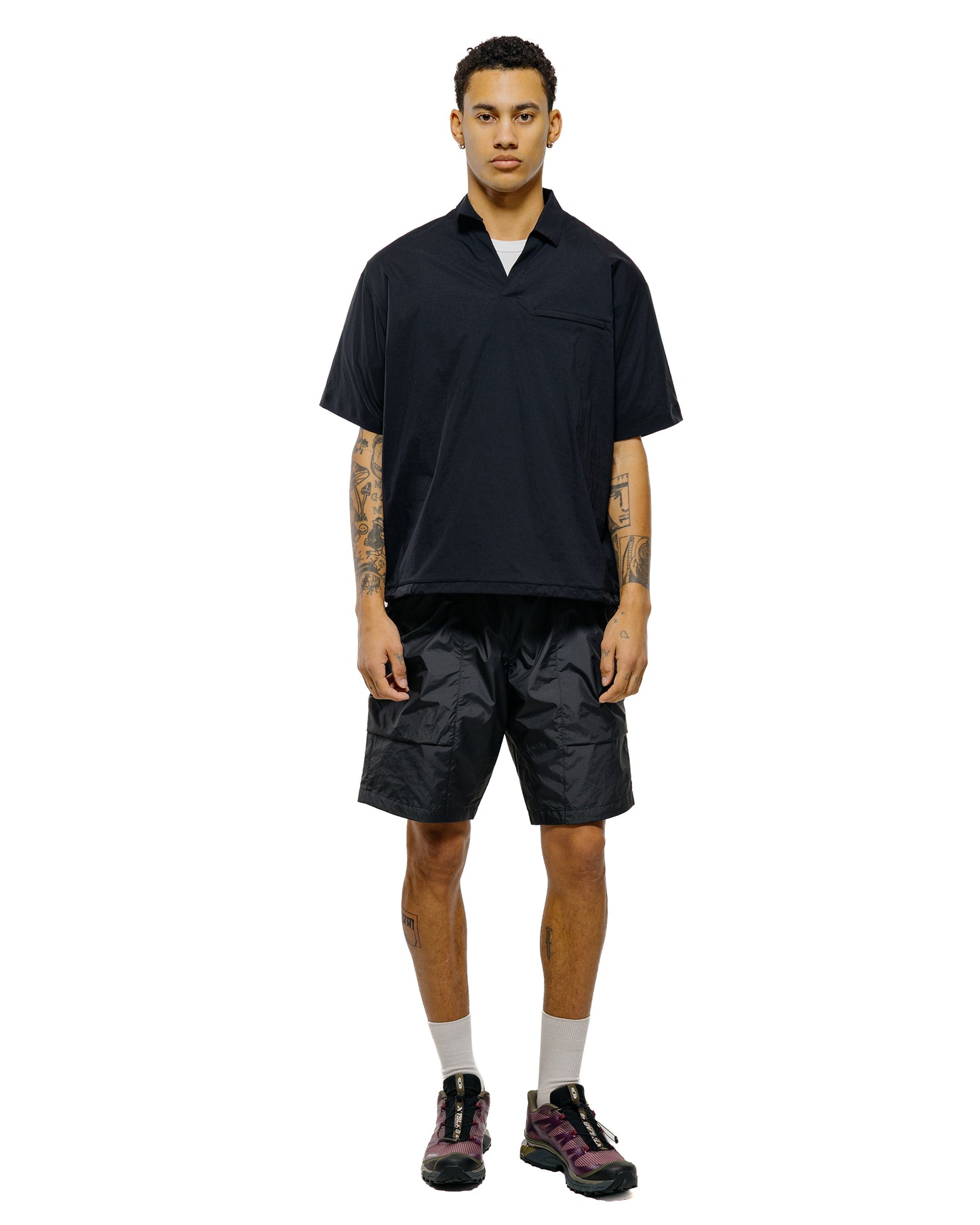 lost & found Goldwin Goldwin Stretch Bilo S/S Pullover Black