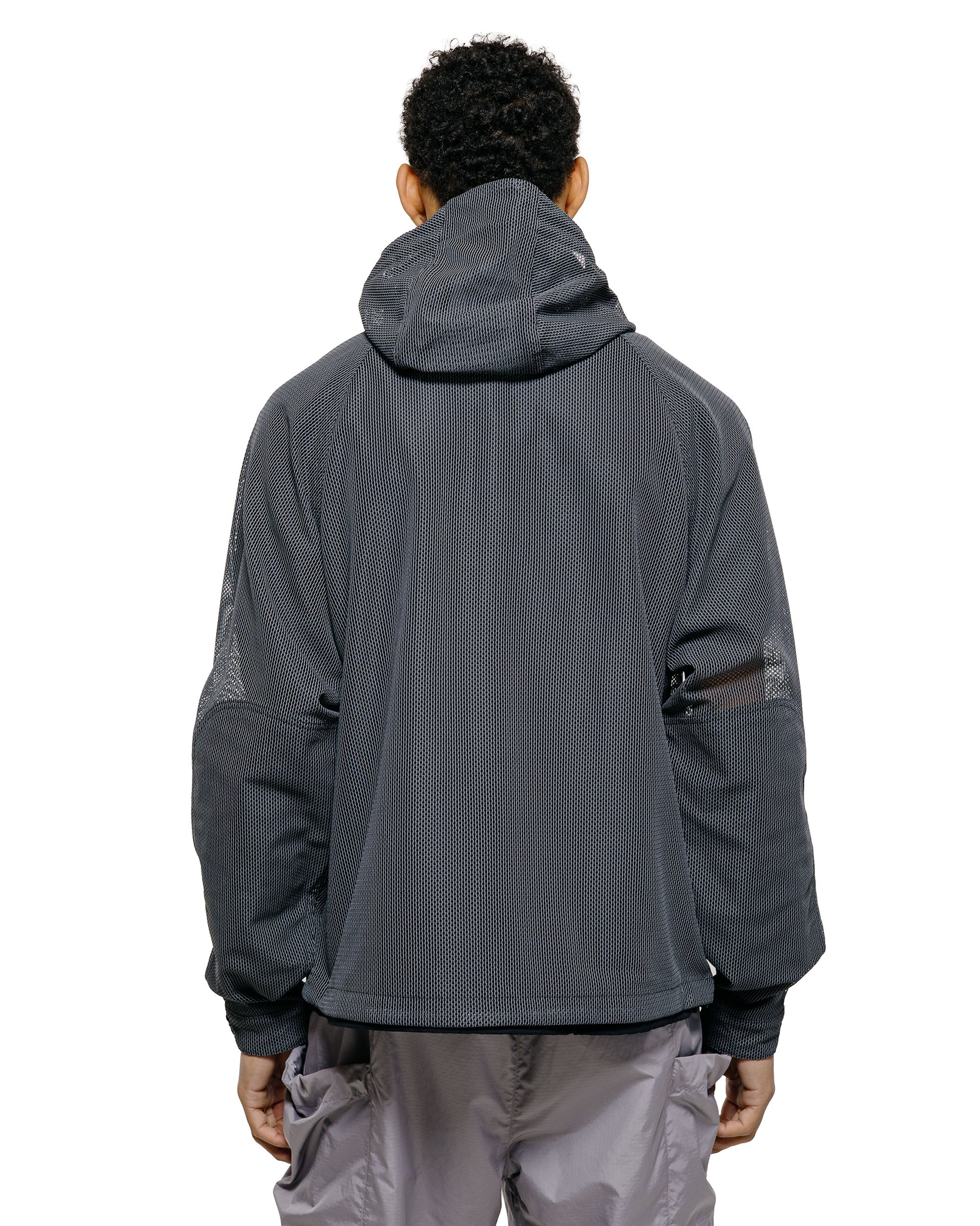 lost & found Goldwin Goldwin Tonalith Mesh Hooded Jacket Black