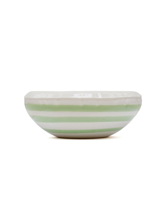 lost & found Home Studyo Home Studyo Bowl 'Lisa' Stripes Pistache Gloss