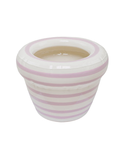 lost & found Home Studyo Home Studyo Planter 'Pierre' Stripes Lavender Gloss