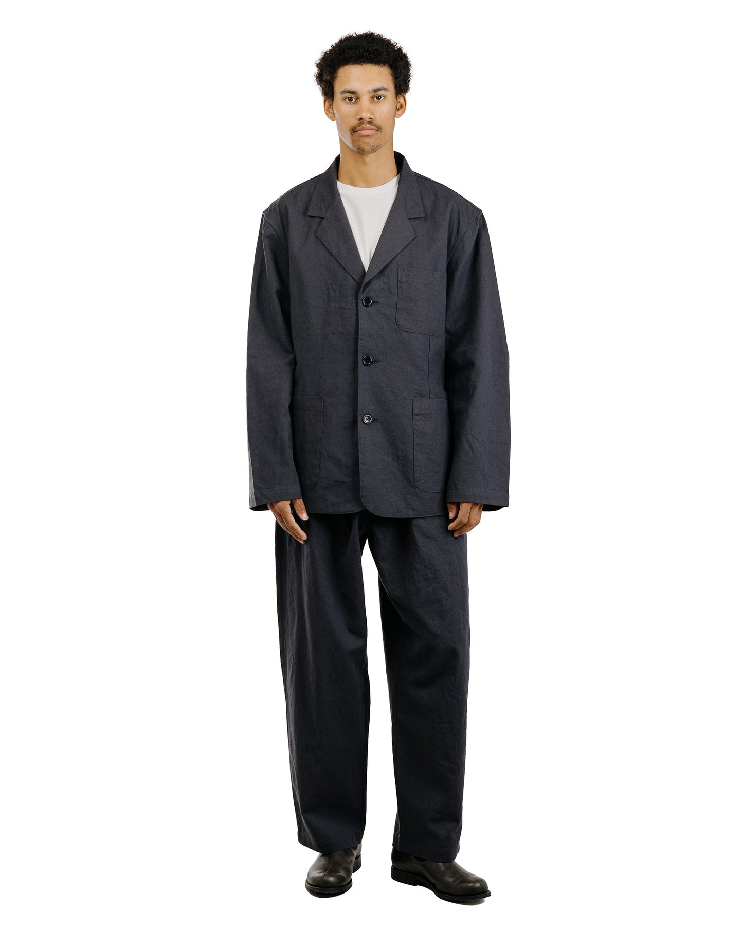 James Coward Carry On Jacket Sumikuro Cotton/Linen/Ramie Overdye Canvas